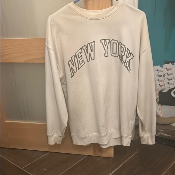 White New York Men's Sweater - Picture 1 of 1